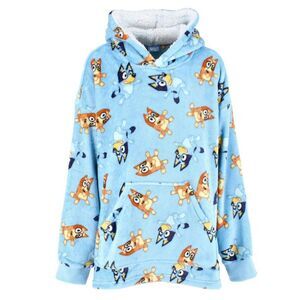 Textiel Trade Kid's Bluey and Bingo Plush Hoodie Blanket